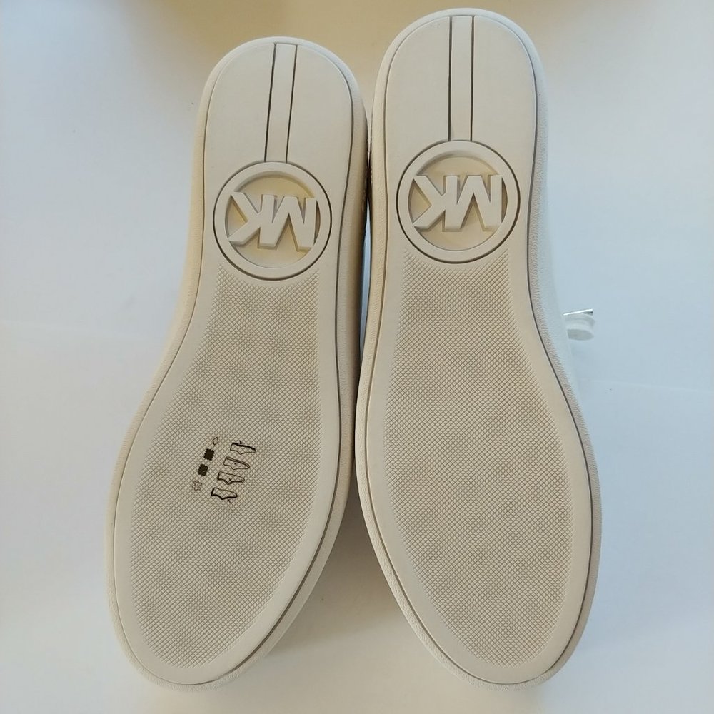 Michael Kors Mindy White Leather Studded Sneaker - Picture 13 of 14